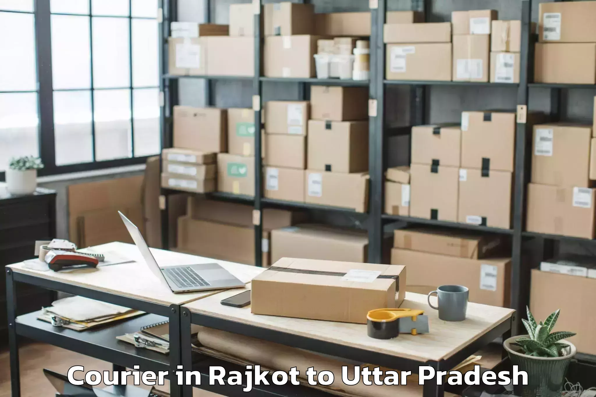 Book Rajkot to Anupshahr Courier Online